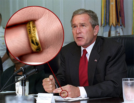bush has the ring