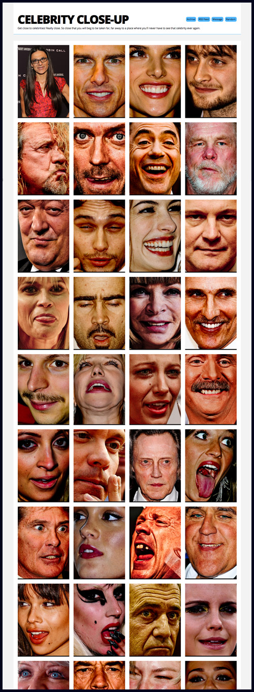 celebrity close-up