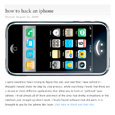 Hack an iPhone