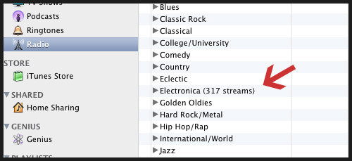 iTunes Electronica