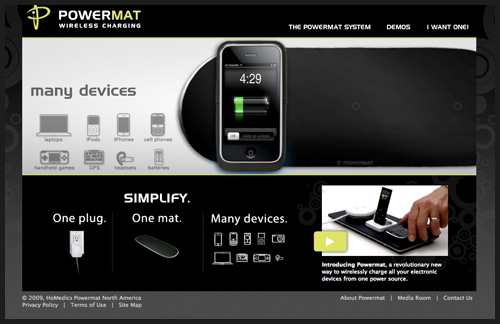 Powermat Website