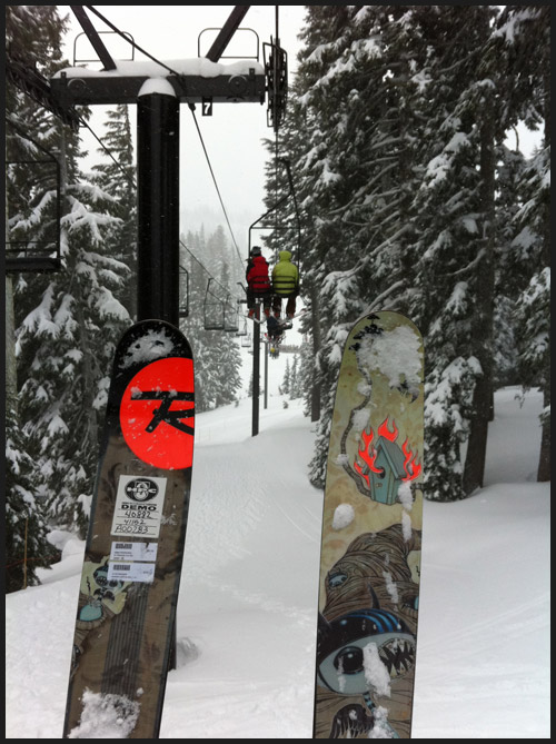 Skiing with Jeff + Graeme