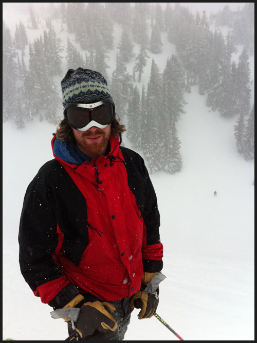 Skiing with Jeff + Graeme