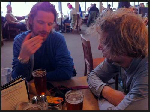 Skiing with Jeff + Graeme